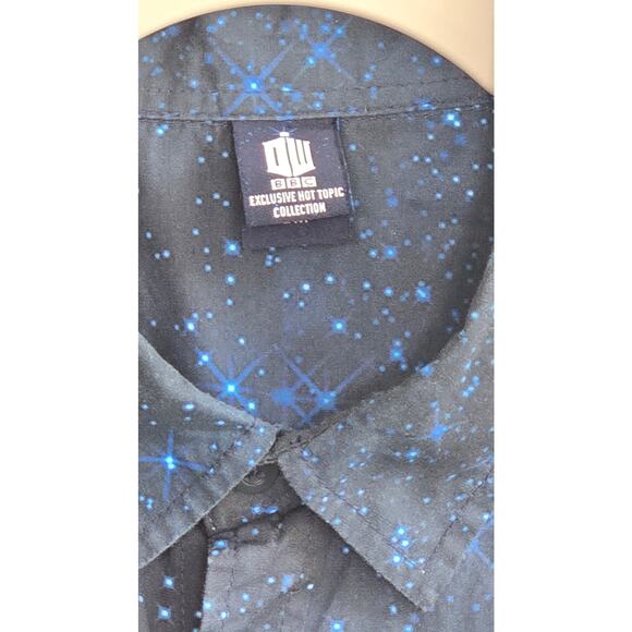 Hot Topic Dr. Who Men's Time Machine Button Down Shirt. Size Small. - Picture 3 of 8